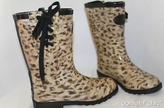 juicy couture girl s girls leopard rainboots rain boots