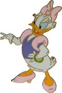 Pin 458 WDW   Daisy Duck Pink Bow, Purple Shirt With Pink Sleeves 