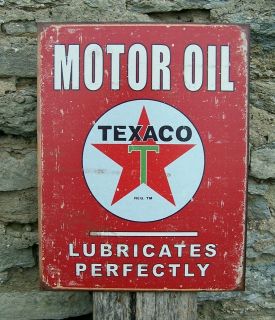   Texaco Metal Sign Ad Retro Garage Picture Gas Pump Station 16 USA