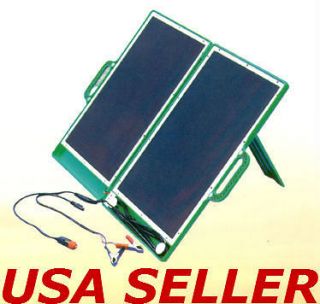 new 12v briefcase portable solar panel 13 watts charge time