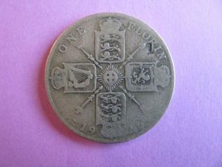 UK 1926 Nice old Coin One Florin Georgivs V .500 Silver (Great Britain 