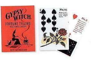 gypsy witch playing card deck wicca game fotune gift time