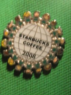 starbucks 2008 green apron pin  9 99