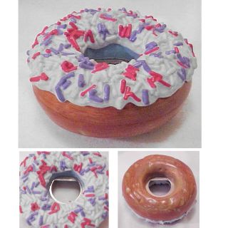 2000 Realistic DOUGHNUT BOTTLE OPENER Accoutrements Gift Candy 