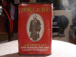 prince albert crimp cut tobacco tin from canada 