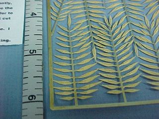 etched brass palm fronds 26e9 dollhouse miniatures 