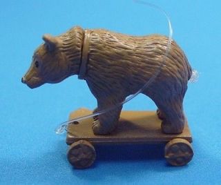 HEIDI OTT ~ Dollhouse Miniature Toy BEAR ~ ON ~ WHEELS ~ 1:12 scale 