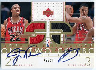   TYSON CHANDLER JAY WILLIAMS RC Dual Auto Jersey One Two Combo #/25