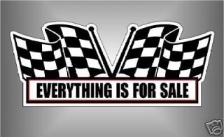   CLEANER engine DECAL everything is FOR SALE for classic or muscle car