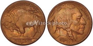 5 Cents, 1924, Buffalo Nickel