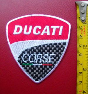 DUCATI embroidered iron on patch ★FLAT RATE P&P★ parche toppa 