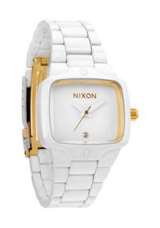 nixon the small player all white gold watch a300 1035