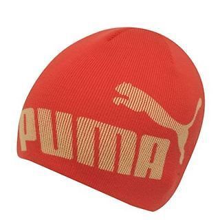 BNWT Mens PUMA No. 1 Beanie Hat  Black/Red/Nav​y 100%Knitted Cotton 