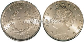 Cents, 1896, Liberty Nickel