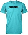 Mens American Apparel Custom Personalized Twitter @ At Your Username T 