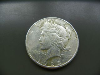 1923 peace liberty silver dollar  45 10
