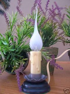 primitive 3 electric candle lamp light silicone bulb time