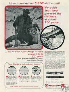 1968 redfield accu range gun sight stone sheep photo ad