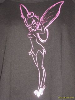 Medium Juniors Disney Couture Peter Pan Long Sleeve Tinkerbell Jersey 
