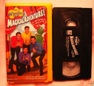 the wiggles magical adventures vhs video clamshel l exc lotsa