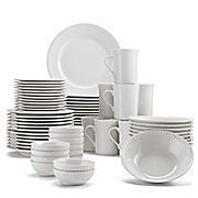 white porcelain dinnerware dishes set service for 12 returns not