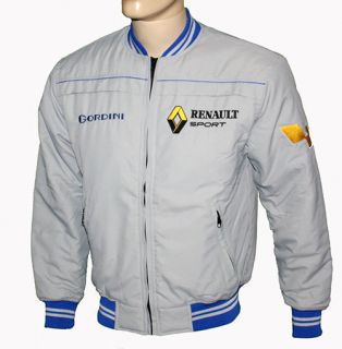 renault jacket 3 logos are embroidered