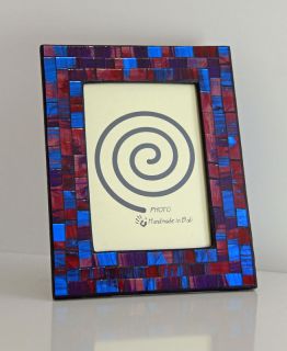 Pine Wood Picture Frame, Handmade, Unique Grain with browns and greens