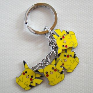 Nintendo Game Pokemon Metal Key Chain Ring Pokedoll Pikachu 