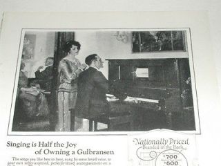 1923 gulbransen registering piano ad player piano from canada time