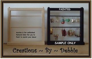 mini earring stand holder display case holds over 50 pairs