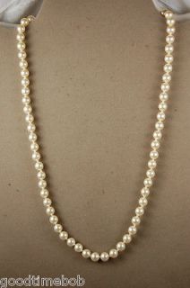   Mikimi Spanish Man Made Pearl Necklace from Mallorca, Spain. 18 inches