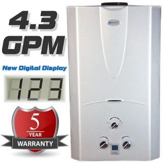 Tankless Hot Water Heater 4.3 GPM Natural Gas with Digital Temperature 