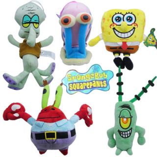 5x spongebob squarepants patrick plush doll toy set from hong