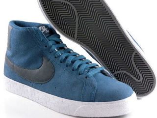 Nike Blazer SB High Rift Blue/Black/White Suede Skateboard Trainers 