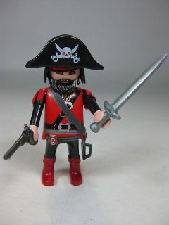 Playmobil Pirate Captain Man Figure with Sword Hat Flintlock