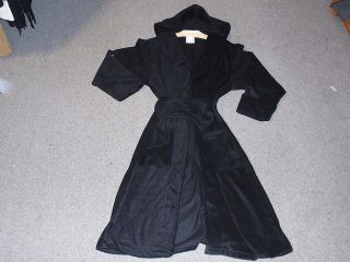 mens fleece 2x robe bath hooded xxl polar hood black