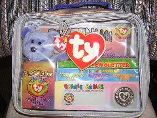 ty beanie babies official club platinum edition set time left