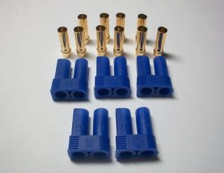 Pack   5 Female EC5 / Losi Style Bullet Connector Plugs   FREE US 
