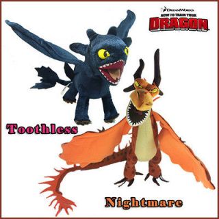 2X How to Train Your Dragon Toothless Night Fury Nightmare Fire Dragon 