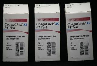 coaguchek xs pt test strips 18 count one day shipping