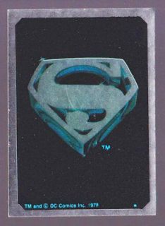 1979 topps superman the movie foil sticker set time left