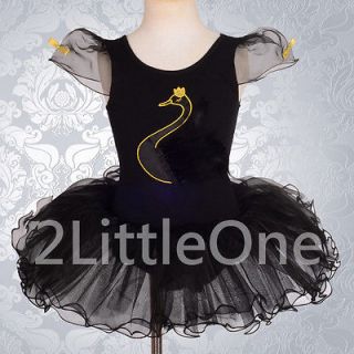   Black Swan Ballet Tutu Dance Costume Fancy Party Dress Size 5 6 #045