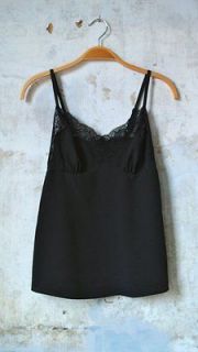Rodarte for Target Black Stretch Lace Trimmed Camisole Cami Top XS