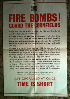 WWII BRITISH HOME FRONT FIRE BOMBS ORIGINAL HOME SECURITY MINISTRY WAR 