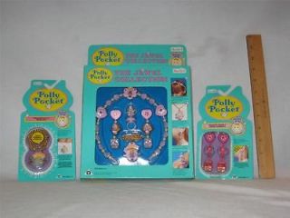 POLLY POCKET 3 PACK JEWEL COLLECTION VINTAGE SET BLUEBIRD 1992 NEW