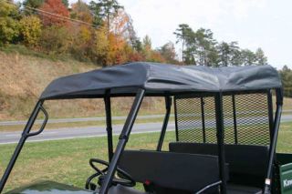 kawasaki mule 4010 trans roll cage soft top roof black