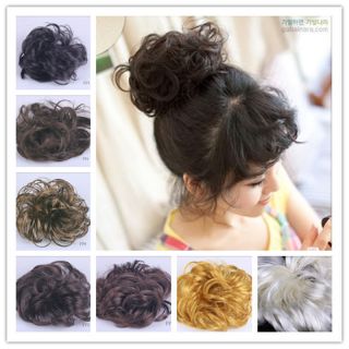   Wavy Curly Hairpiece Scrunchie Ponytail Extensions Hairdo Holders FP