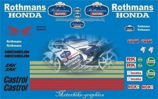 500gp rothmans full race sticker decal set from united kingdom
