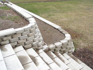   Retaining Wall Block Concrete Molds, Stone Brick Cement Form Moulds
