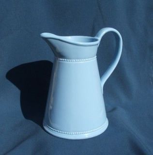 vintage ceramic powder blue baby blue serving pitcher time left